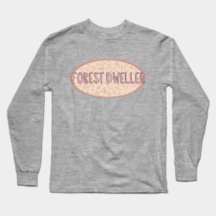 Forest Dweller Line Drawing Long Sleeve T-Shirt